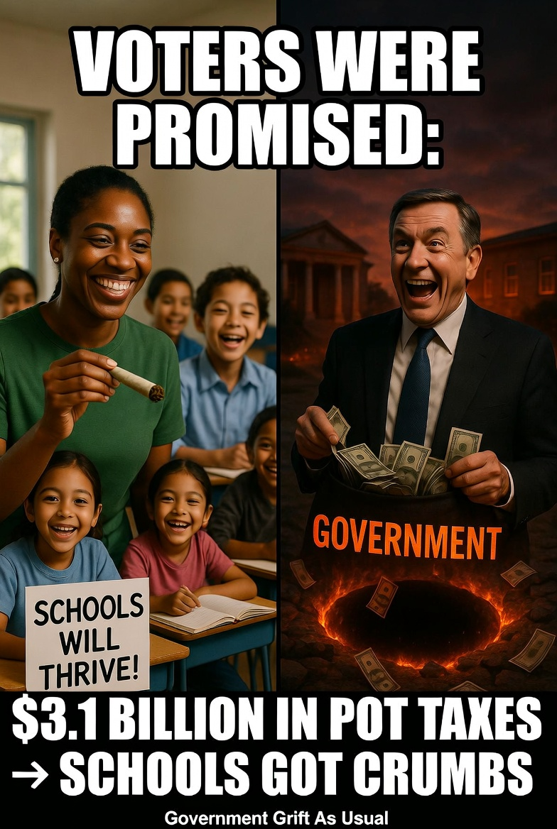 Colorado’s $3.1 Billion Pot Tax Heist: Voters Were Promised School Gold — Got Government Grift